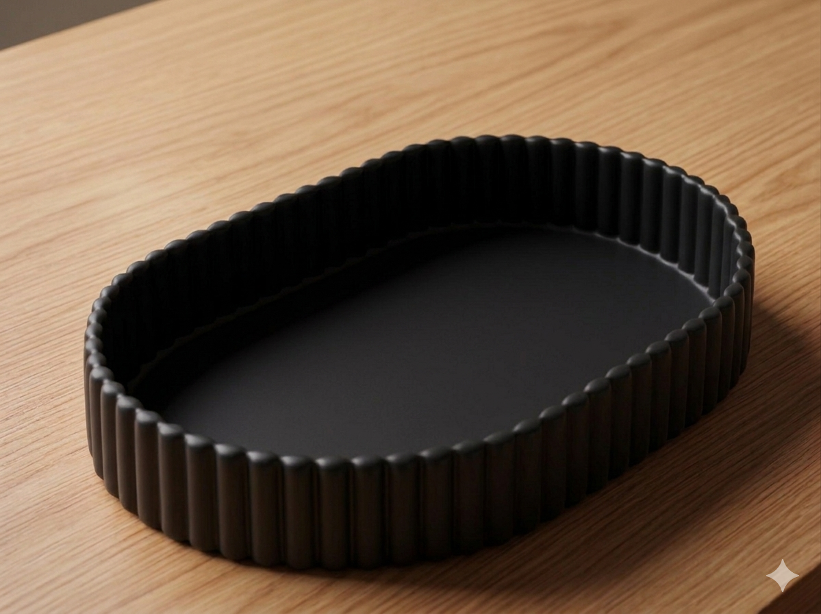 The Fluted Oval Tray