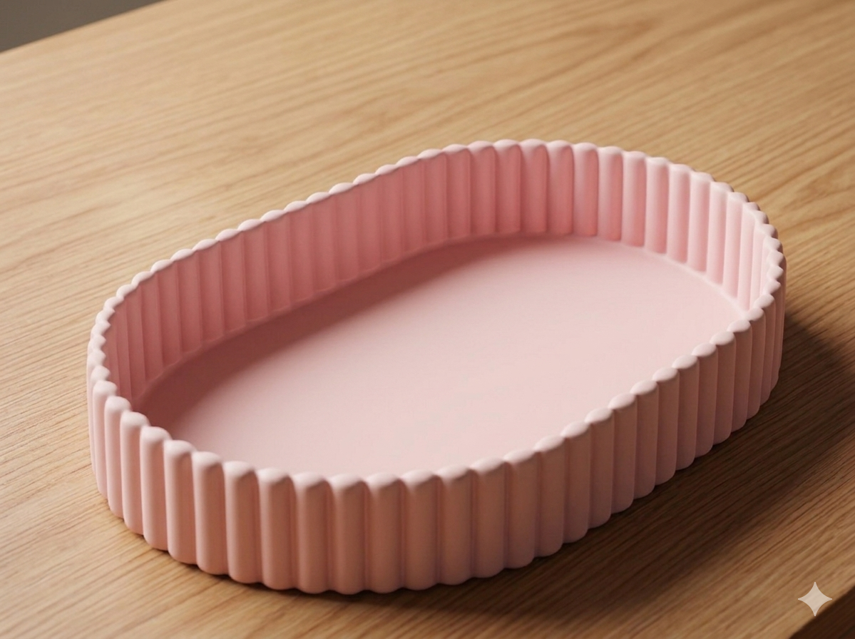 The Fluted Oval Tray