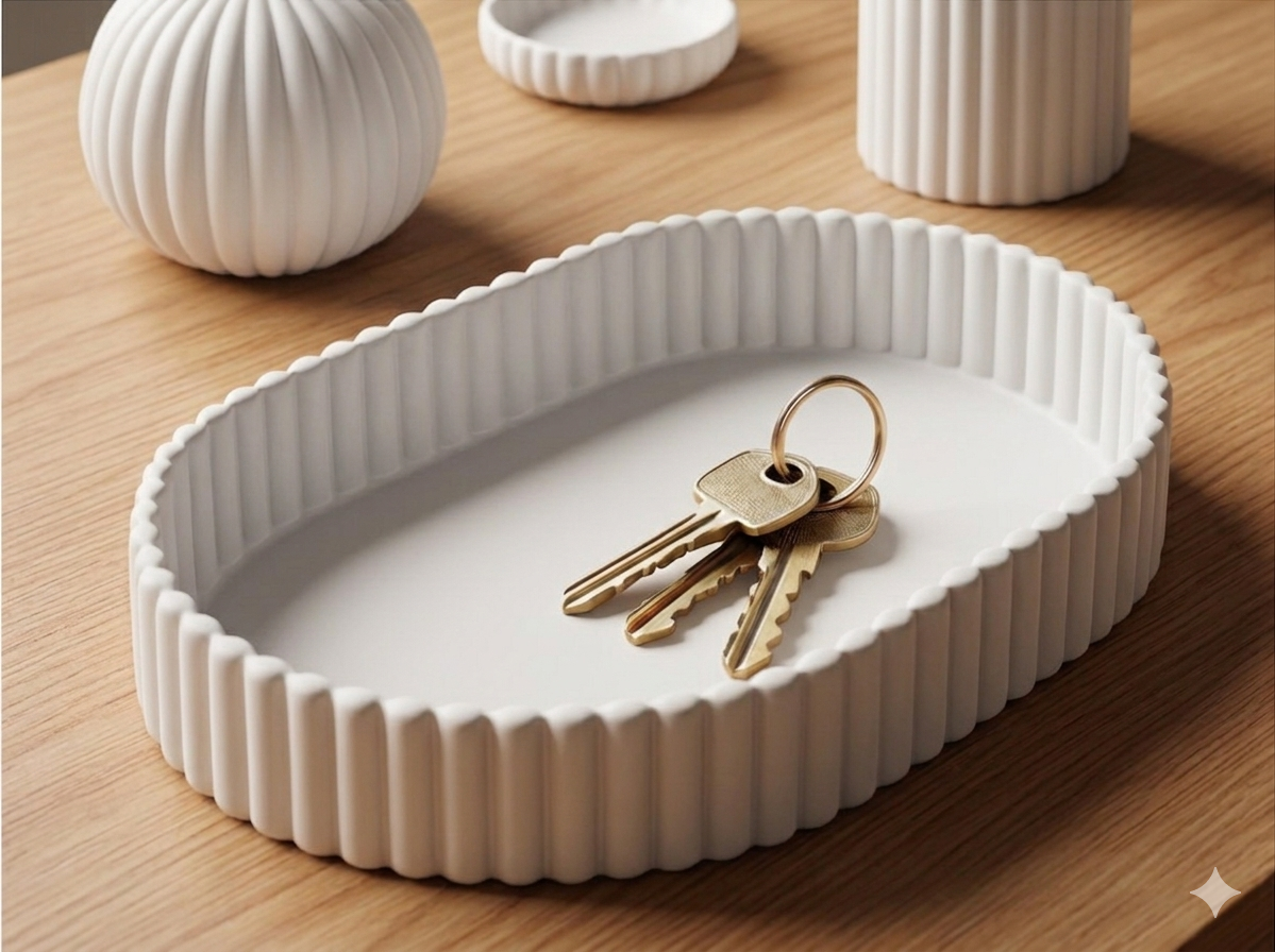 The Fluted Oval Tray